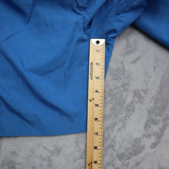 High Profile Shorts Mens 40 Blue Plain Mid Rise Flat Front Slash Pocket Chino - Picture 5 of 14